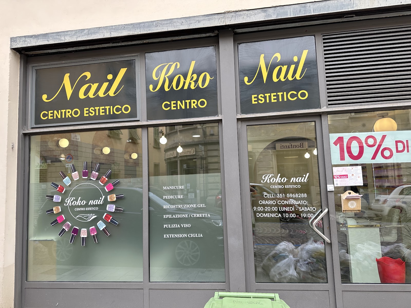 Esterno Koko Nail Bergamo giorno